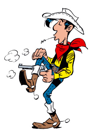 Lucky Luke schießt © Lucky Comics